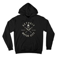 Detroit Michigan Motor City Spark Plug Wings Ride Fast Speed Hoodie