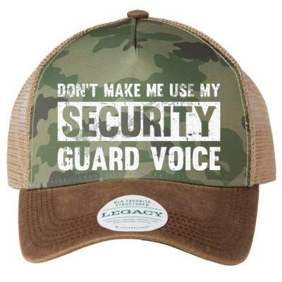Don't Make Me Use My Security Guard Voice Security Guard Legacy Tie Dye Trucker Hat