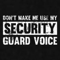 Don't Make Me Use My Security Guard Voice Security Guard Ladies PosiCharge Tri-Blend Wicking Tank