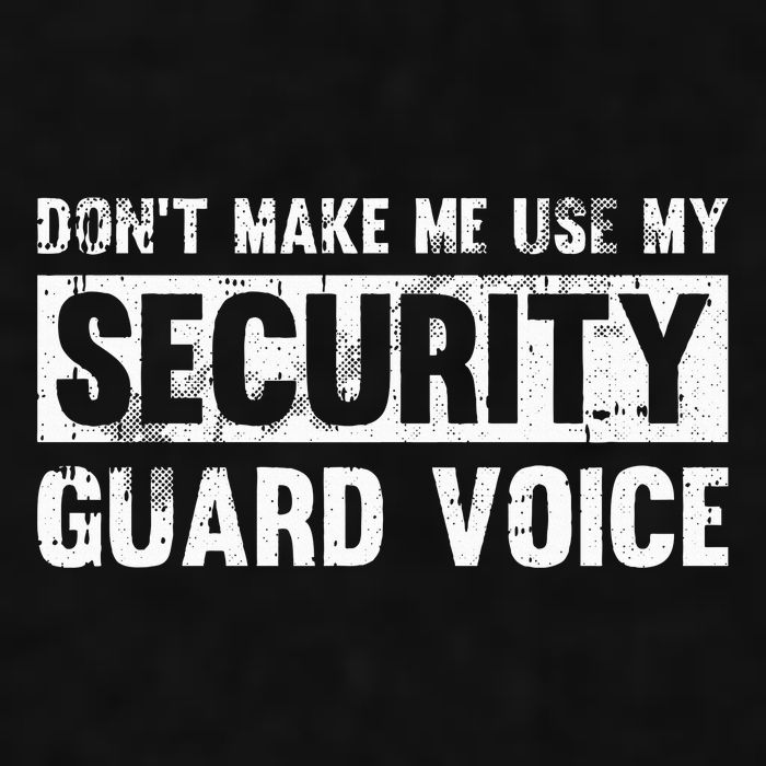 Don't Make Me Use My Security Guard Voice Security Guard Ladies PosiCharge Tri-Blend Wicking Tank