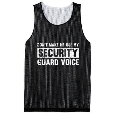 Don't Make Me Use My Security Guard Voice Security Guard Mesh Reversible Basketball Jersey Tank
