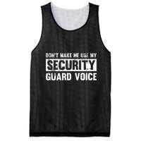 Don't Make Me Use My Security Guard Voice Security Guard Mesh Reversible Basketball Jersey Tank