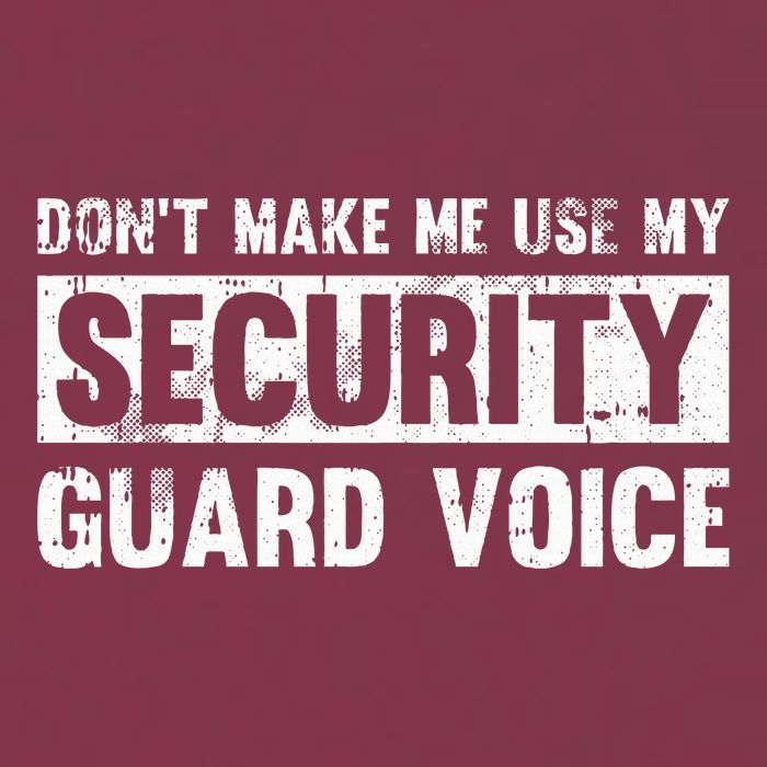 Don't Make Me Use My Security Guard Voice Security Guard 16oz Travel Tumbler