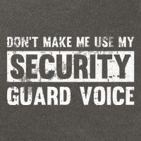 Don't Make Me Use My Security Guard Voice Security Guard Cotton Canvas Backpack
