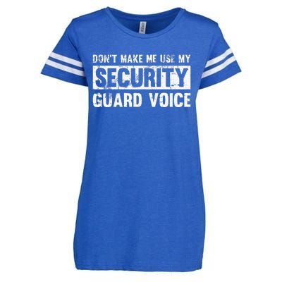 Don't Make Me Use My Security Guard Voice Security Guard Enza Ladies Jersey Football T-Shirt