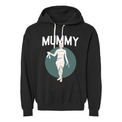 Deady Mummy Matching Mom Dad Halloween Funny Couples Gift Garment-Dyed Fleece Hoodie