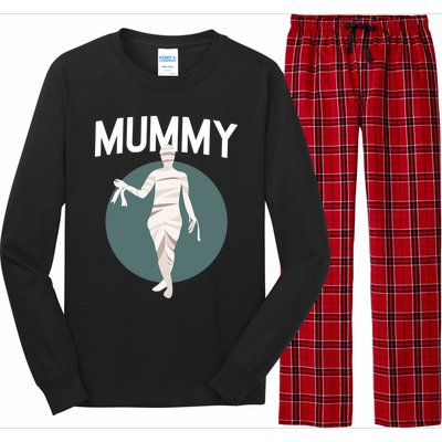 Deady Mummy Matching Mom Dad Halloween Funny Couples Gift Long Sleeve Pajama Set