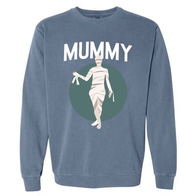 Deady Mummy Matching Mom Dad Halloween Funny Couples Gift Garment-Dyed Sweatshirt