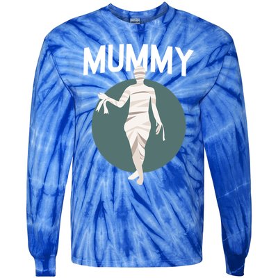 Deady Mummy Matching Mom Dad Halloween Funny Couples Gift Tie-Dye Long Sleeve Shirt