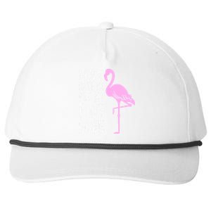 Don't Make Me Put My Foot Down Flamingo Snapback Five-Panel Rope Hat