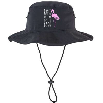 Don't Make Me Put My Foot Down Flamingo Bucket Hat
