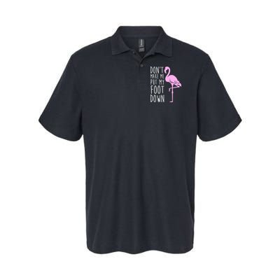Don't Make Me Put My Foot Down Flamingo Polo