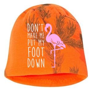 Don't Make Me Put My Foot Down Flamingo Kati - Camo Knit Beanie