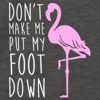 Don't Make Me Put My Foot Down Flamingo Vector Backpack