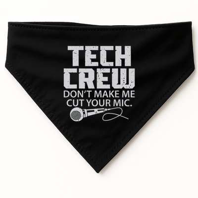 DonT Make Me Cut Your Mic Theater Tech Crew Novelty USA-Made Doggie Bandana