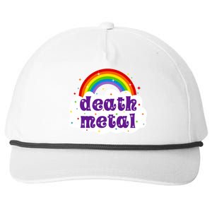 Death Metal Music Heavy Unicorn Rainbow Funny Snapback Five-Panel Rope Hat