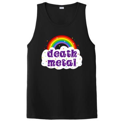 Death Metal Music Heavy Unicorn Rainbow Funny PosiCharge Competitor Tank