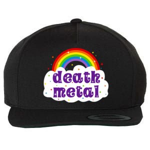 Death Metal Music Heavy Unicorn Rainbow Funny Wool Snapback Cap