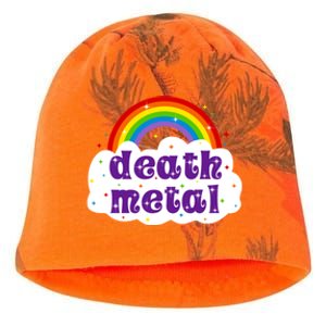 Death Metal Music Heavy Unicorn Rainbow Funny Kati - Camo Knit Beanie