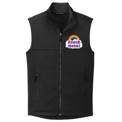 Death Metal Music Heavy Unicorn Rainbow Funny Collective Smooth Fleece Vest