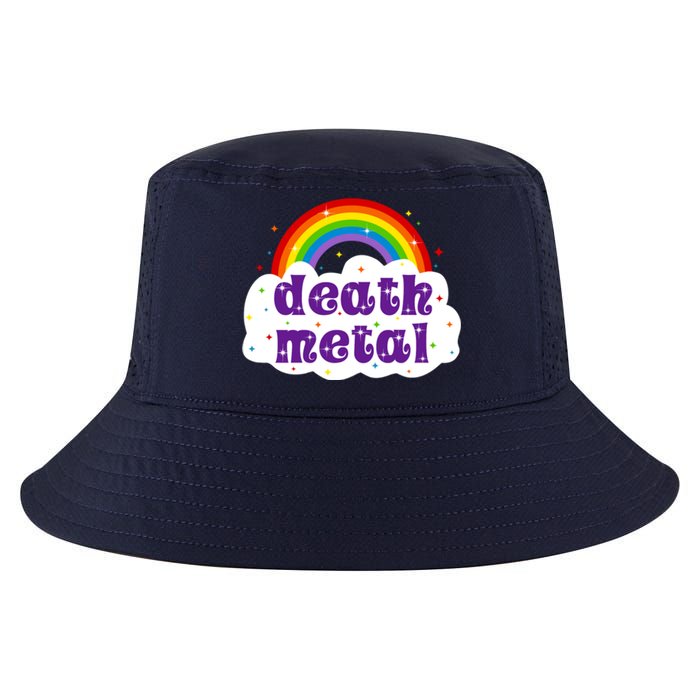 Death Metal Music Heavy Unicorn Rainbow Funny Cool Comfort Performance Bucket Hat