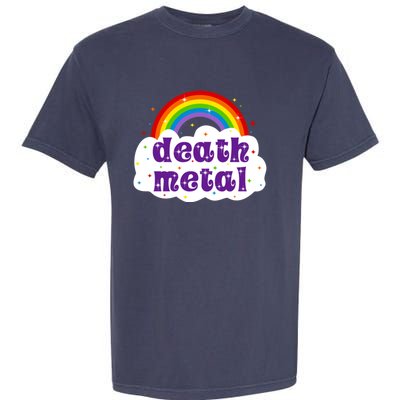 Death Metal Music Heavy Unicorn Rainbow Funny Garment-Dyed Heavyweight T-Shirt