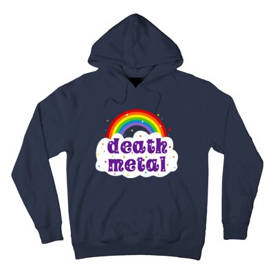 Death Metal Music Heavy Unicorn Rainbow Funny Hoodie