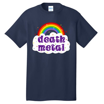 Death Metal Music Heavy Unicorn Rainbow Funny Tall T-Shirt