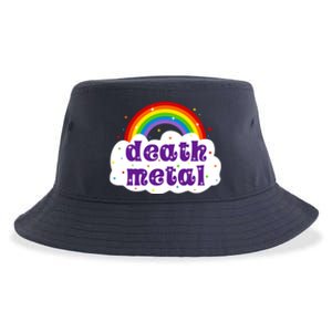 Death Metal Music Heavy Unicorn Rainbow Funny Sustainable Bucket Hat