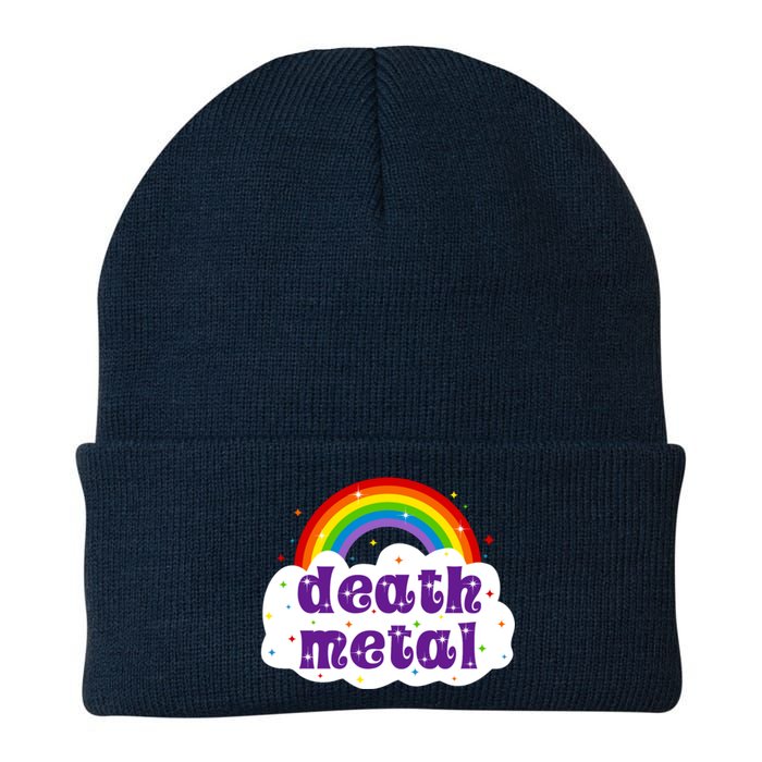 Death Metal Music Heavy Unicorn Rainbow Funny Knit Cap Winter Beanie