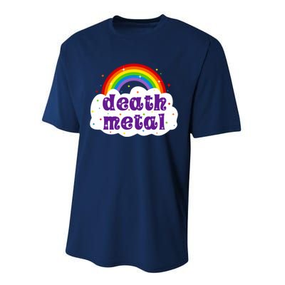 Death Metal Music Heavy Unicorn Rainbow Funny Performance Sprint T-Shirt