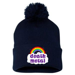 Death Metal Music Heavy Unicorn Rainbow Funny Pom Pom 12in Knit Beanie