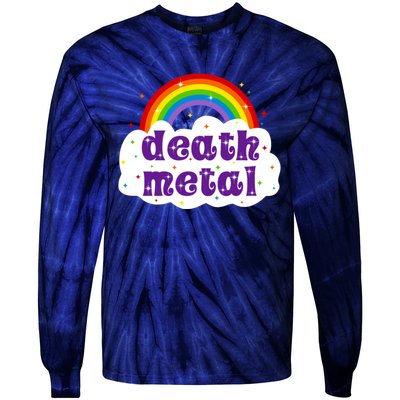 Death Metal Music Heavy Unicorn Rainbow Funny Tie-Dye Long Sleeve Shirt