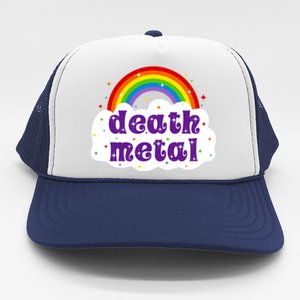 Death Metal Music Heavy Unicorn Rainbow Funny Trucker Hat