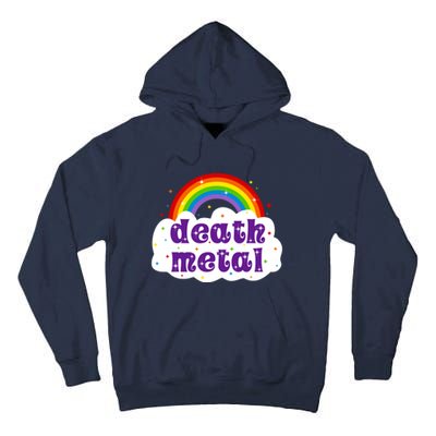 Death Metal Music Heavy Unicorn Rainbow Funny Tall Hoodie