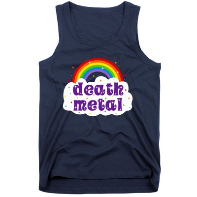 Death Metal Music Heavy Unicorn Rainbow Funny Tank Top