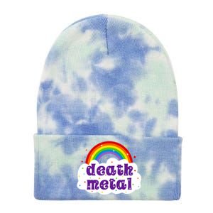 Death Metal Music Heavy Unicorn Rainbow Funny Tie Dye 12in Knit Beanie