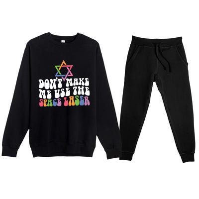 Don’T Make Me Use The Space Lasers Premium Crewneck Sweatsuit Set