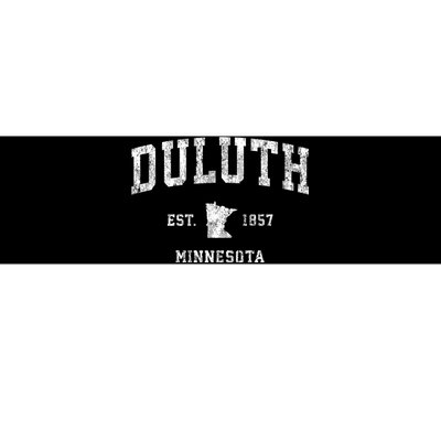 Duluth Minnesota Mn Vintage Athletic Sports Bumper Sticker