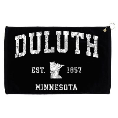 Duluth Minnesota Mn Vintage Athletic Sports Grommeted Golf Towel