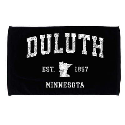 Duluth Minnesota Mn Vintage Athletic Sports Microfiber Hand Towel