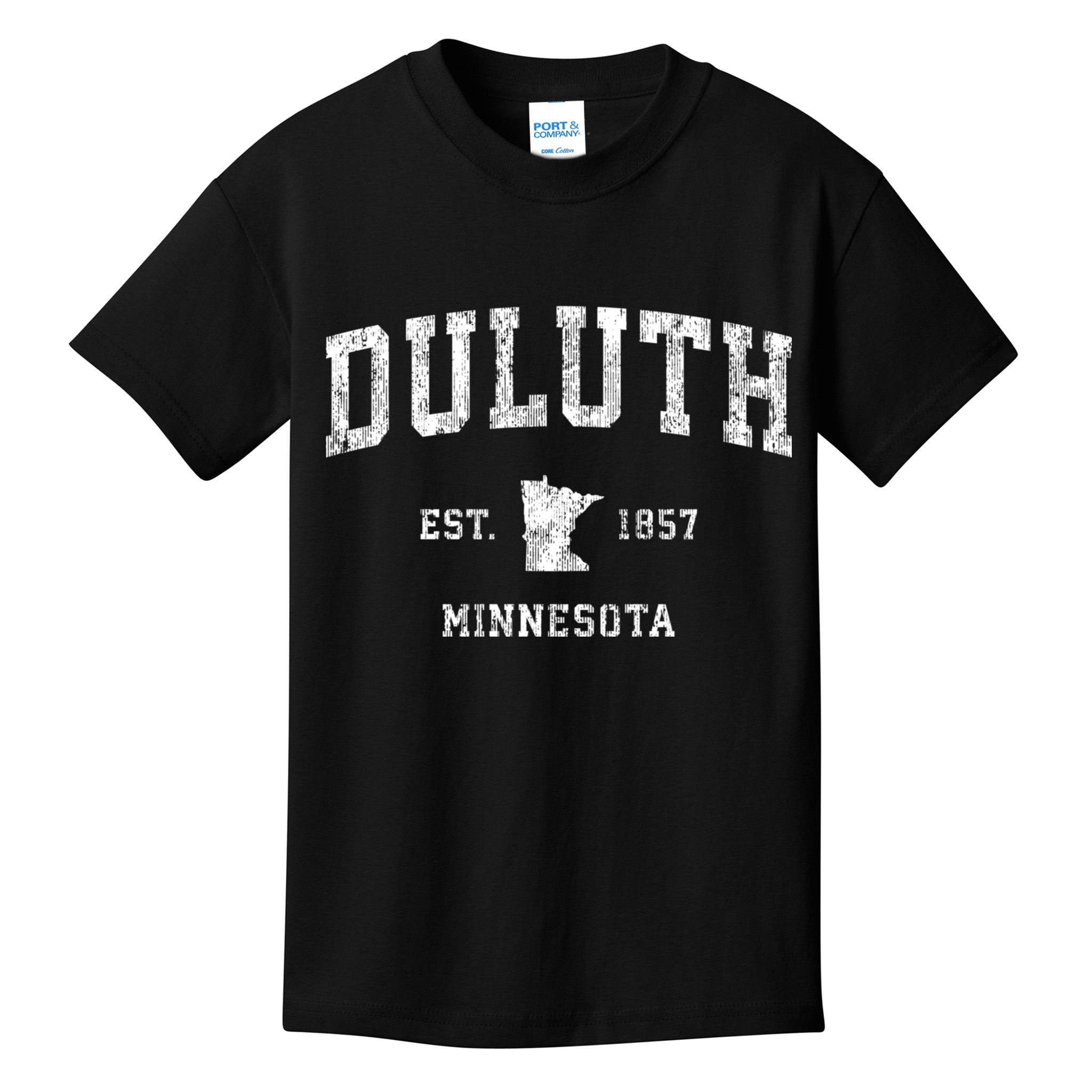 Duluth Minnesota Mn Vintage Athletic Sports Kids T-Shirt