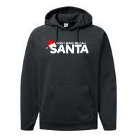 DonT Make Me Call Santa Hat Cap Funny Family Christmas Performance Fleece Hoodie