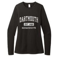 Dartmouth Massachusetts Ma Vintage Sports Womens CVC Long Sleeve Shirt