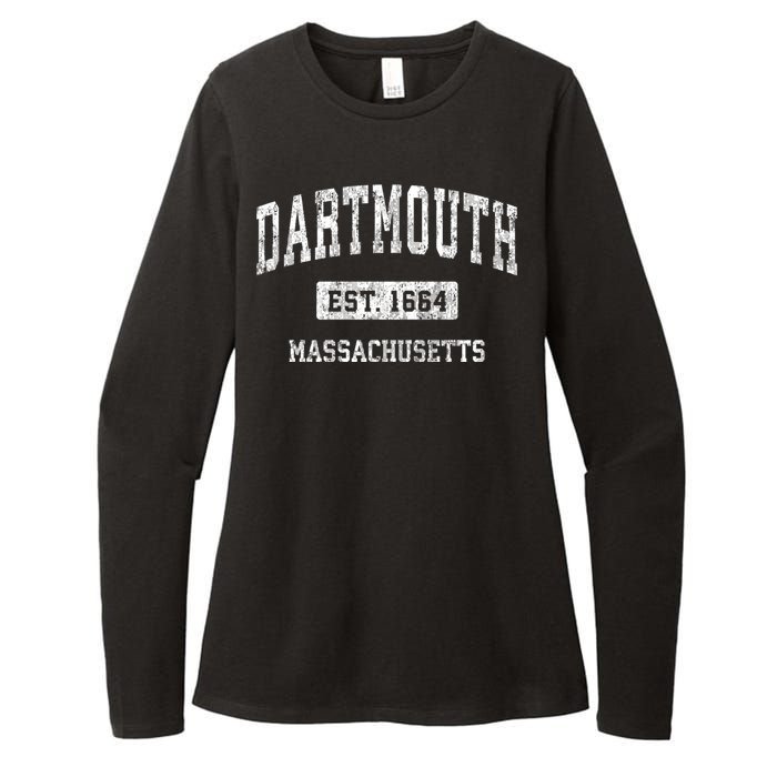 Dartmouth Massachusetts Ma Vintage Sports Womens CVC Long Sleeve Shirt