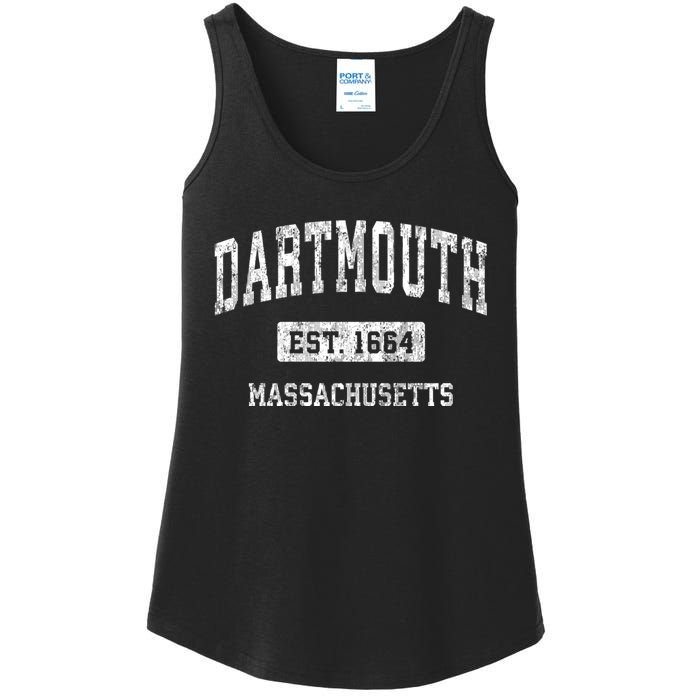 Dartmouth Massachusetts Ma Vintage Sports Ladies Essential Tank