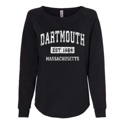 Dartmouth Massachusetts Ma Vintage Sports Womens California Wash Sweatshirt