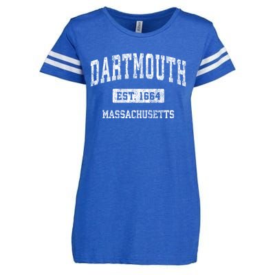 Dartmouth Massachusetts Ma Vintage Sports Enza Ladies Jersey Football T-Shirt