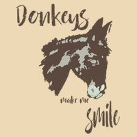 Donkeys Make Me Smile Cute Donkey Drawstring Bag