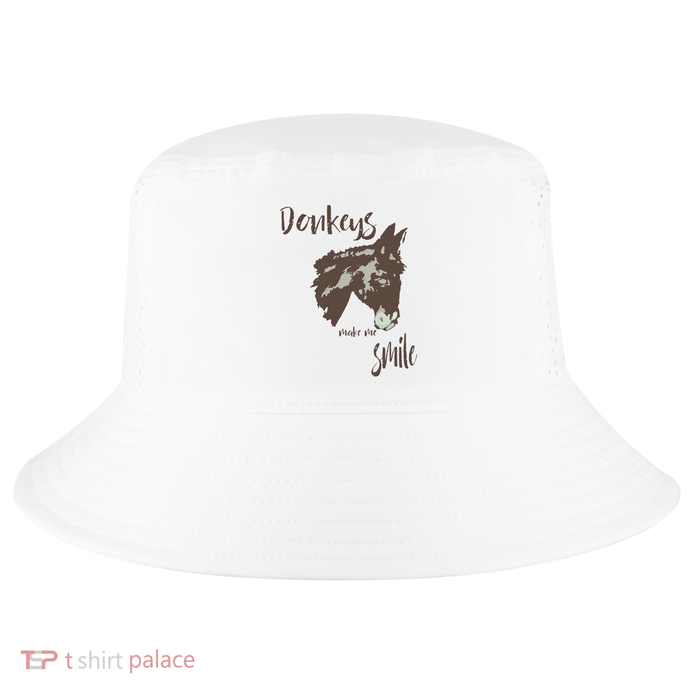 Donkeys Make Me Smile Cute Donkey Cool Comfort Performance Bucket Hat